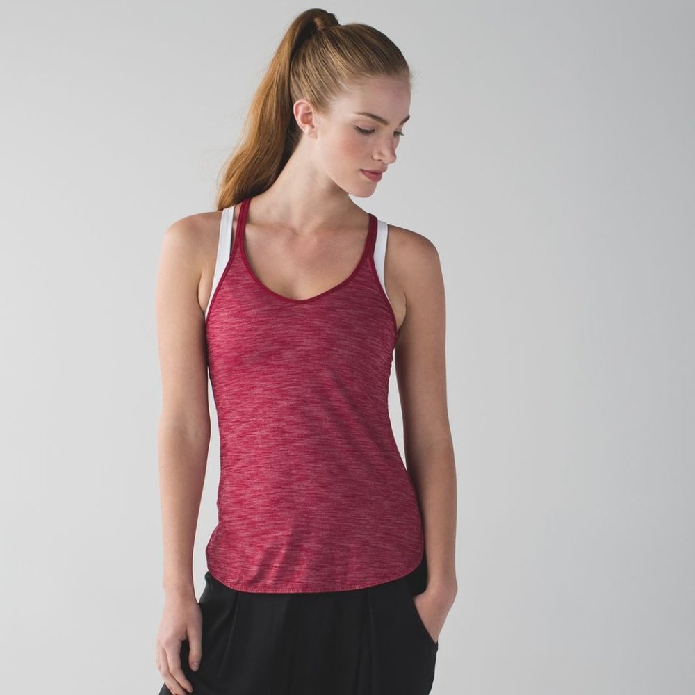 LULULEMON What The Sport Singlet II red